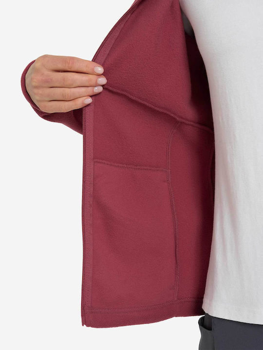 Women's Cardigan with Zipper Pink