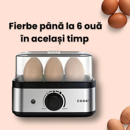 COOK-IT Fierbător de Ouă 6 Locuri 400W Gri
