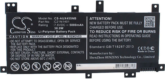 Cameron Sino Kompatible Batterie für Asus ASUS Laptop mit 5000mAh
