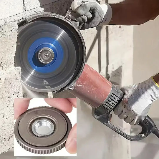 M14 Adapter Angle Grinder Zola Self-locking Universal Steel 5 X 1.3 Cm Silver