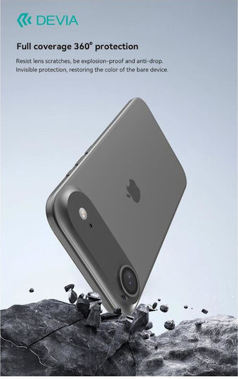 Devia Peak Προστασία Κάμερας Tempered Glass Μαύρο για το Apple iPhone 17