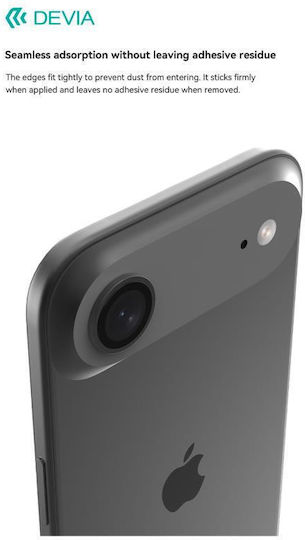 Devia Peak Προστασία Κάμερας Tempered Glass Μαύρο για το Apple iPhone 17