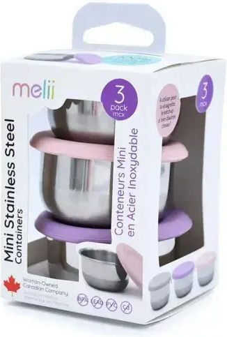 Melii Mini Ανοξείδωτο Παιδικό Σετ Φαγητού 0.089lt Πολύχρωμο