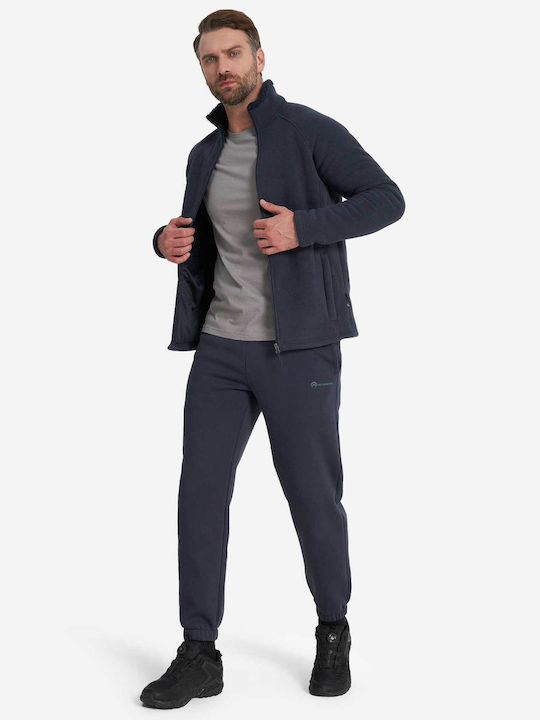 Men's Fleece Cardigan Blue