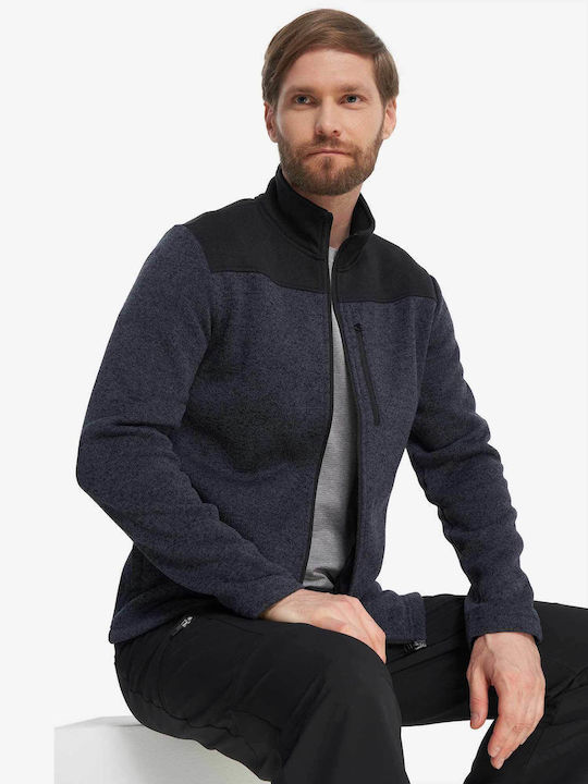 Men's Fleece Cardigan Blue