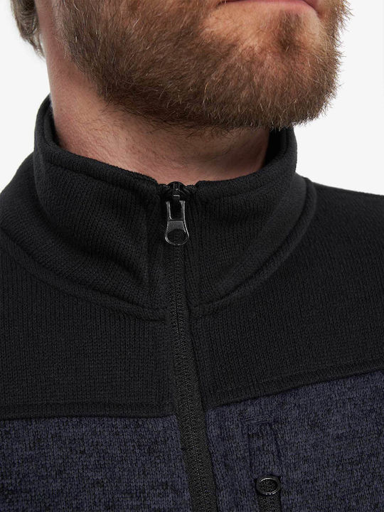 Men's Fleece Cardigan Blue
