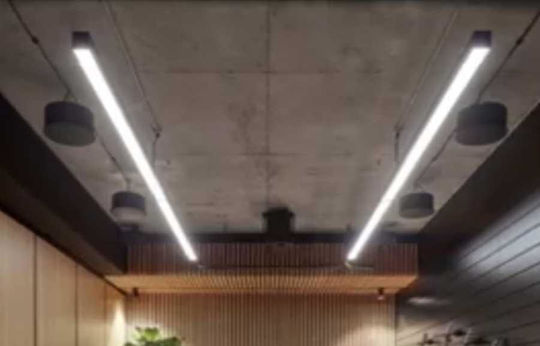 Elvhx Commercial Linear LED Ceiling Light 50W Warm to Cool White