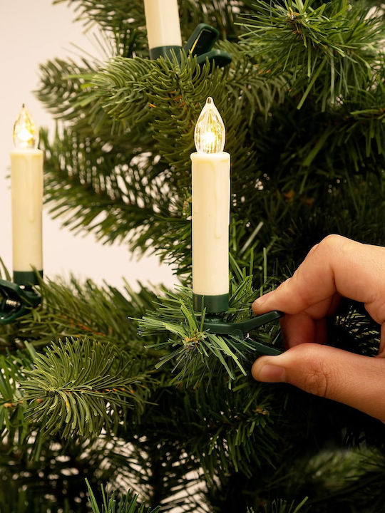 Led Christmas Tree Candles 20-piece Set Warm White Remote Control
