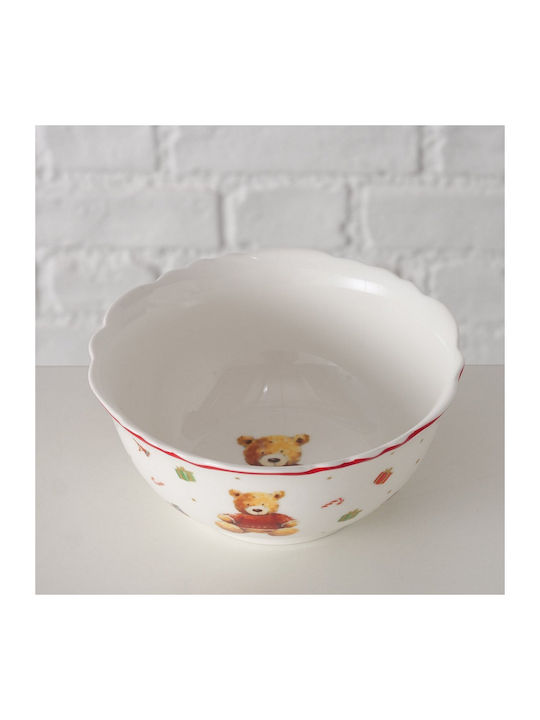 MSA Christmas Bowl Porcelain Brown D14cm.
