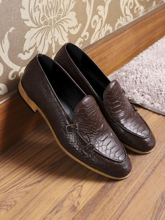 Leder Herren Mokassins in Braun Farbe