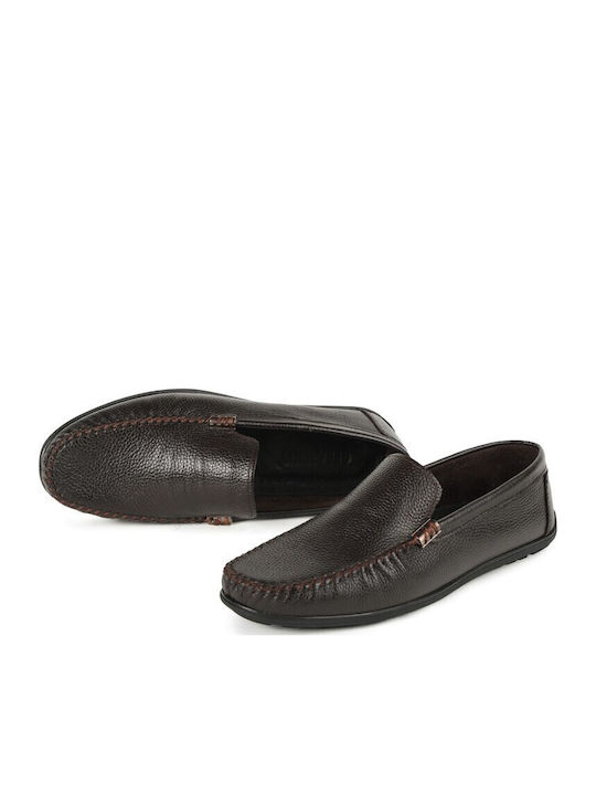 Men's Leather Moccasins Brown