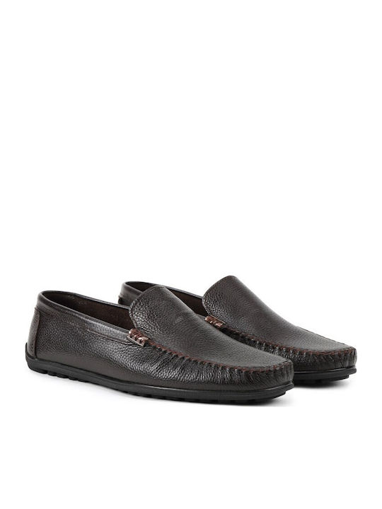 Men's Leather Moccasins Brown