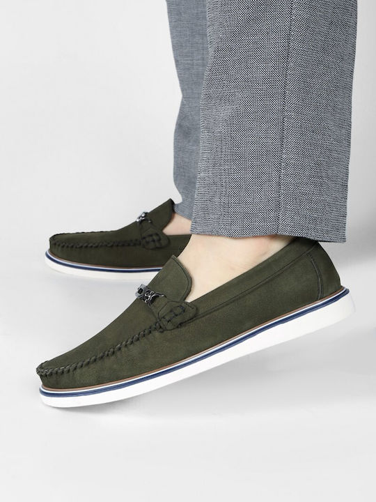 Mocasini barbati in Verde Culori