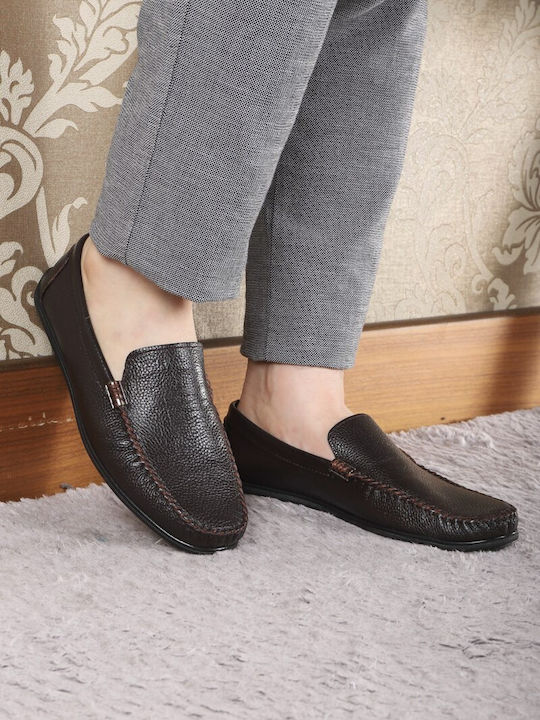 Men's Leather Moccasins Brown