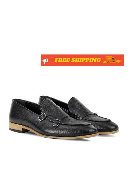 Men's Leather Moccasins Black