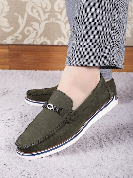 Mocasini barbati in Verde Culori