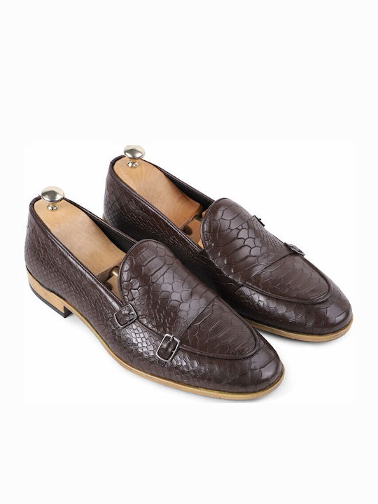 Leder Herren Mokassins in Braun Farbe