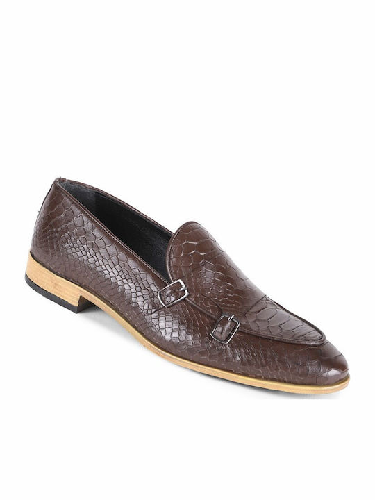 Leder Herren Mokassins in Braun Farbe