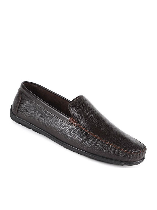 Men's Leather Moccasins Brown