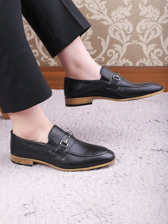 Men's Leather Moccasins Black