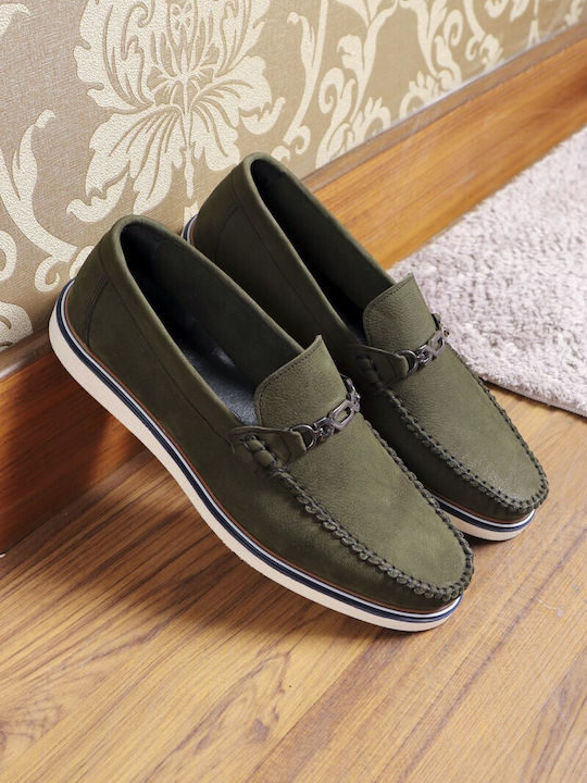 Mocasini barbati in Verde Culori