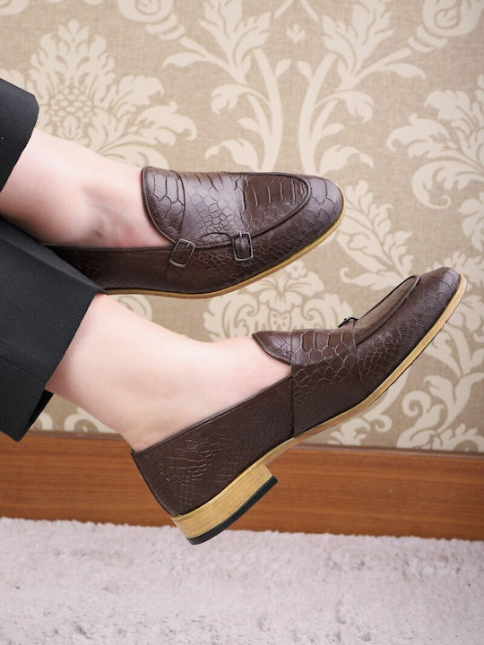 Leder Herren Mokassins in Braun Farbe