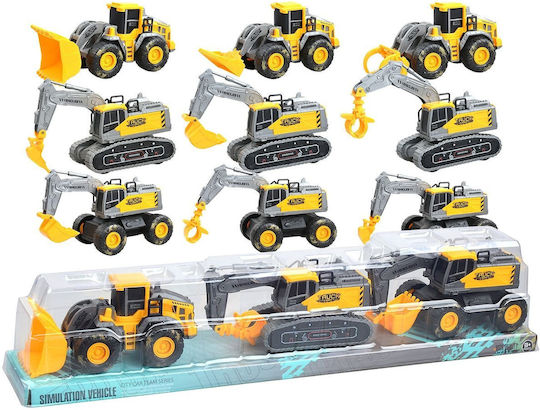 ToyMarkt Αυτοκινητάκι Pull Back (Διάφορα Σχέδια) 3τμχ