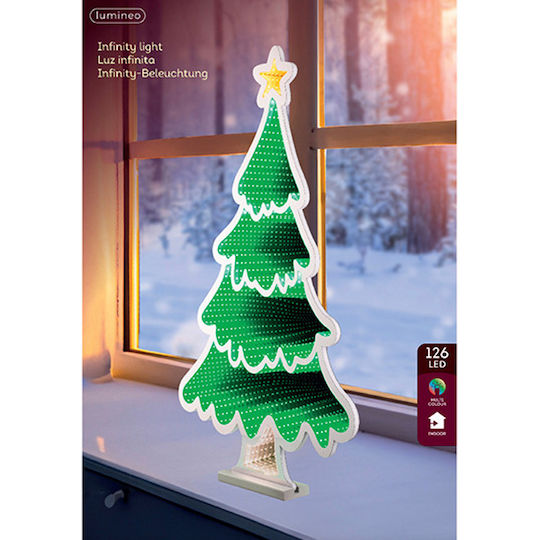 Χριστουγεννιάτικο Φωτιστικό Lumineo Neon Infinity Light Δέντρο 142 Leds 40cm 487903