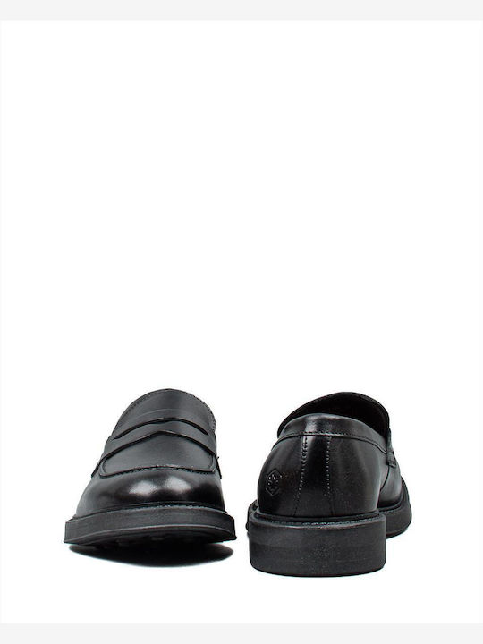 Lenard Man Ανδρικά Loafers σε Μαύρο Χρώμα