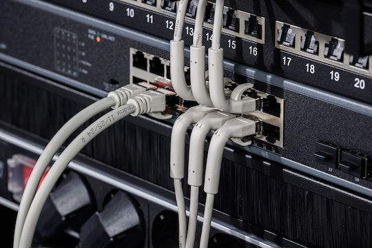 Digitus Direct Attach Copper Cat.6a (Gigabit) Καλώδιο Δικτύου Ethernet 1.5m Γκρι