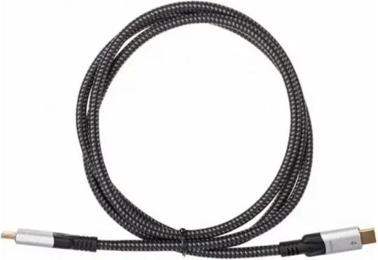 VCOM Braided USB 2.0 Cablu USB-C bărbătesc - USB-C 240W Negru 1.2m