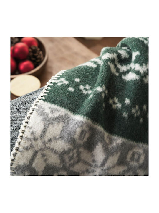 Gofis Home Fleece Blanket Sofa with Fringes 130x170cm