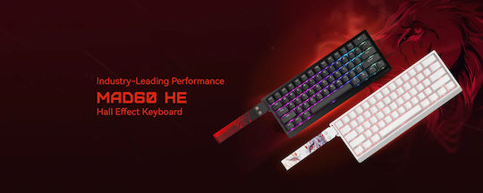 Madlions Professional MAD 60 HE RGB - 1K Gaming Mechanical Keyboard 60% with Magnetic switches and RGB lighting (English US)