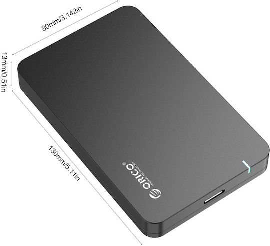 Orico Case for Hard Drive 2.5" SATA III with Connection USB 3.0
