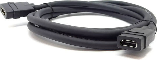 Vivolink Cable HDMI female - HDMI female 2m Μαύρο