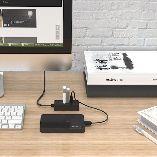 Orico USB Хъб с 4 Порта USB 3.0 с Връзка USB-A