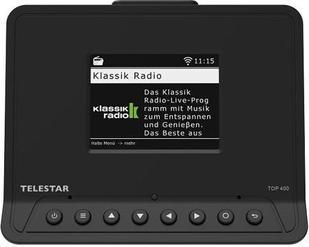 TELESTAR Top 400 Dab+ Επιτραπέζιο Ραδιόφωνο DAB+ Μαύρο