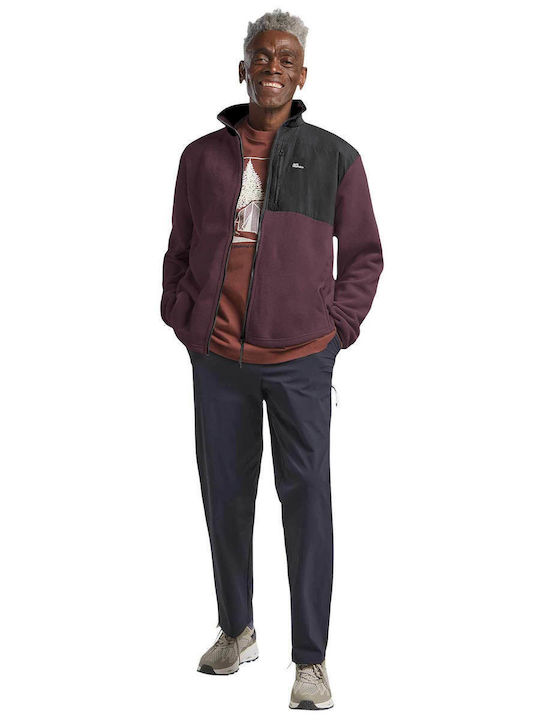 Men's Fleece Cardigan Pink