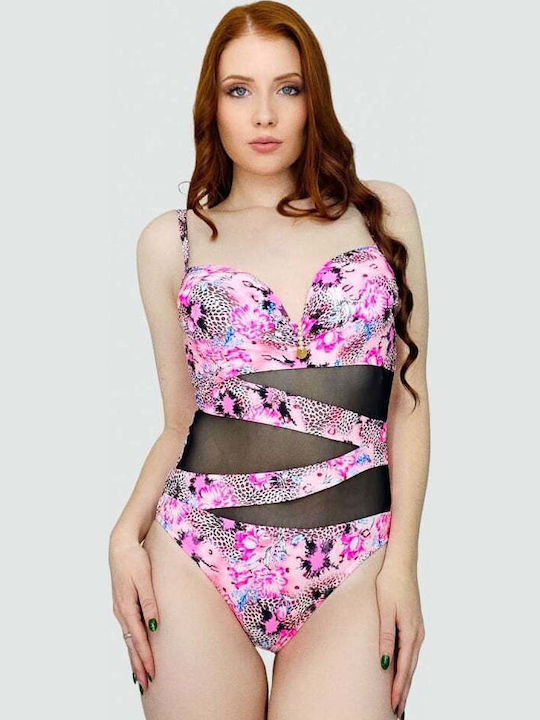 Costum De Baie Întreg Roz Havana