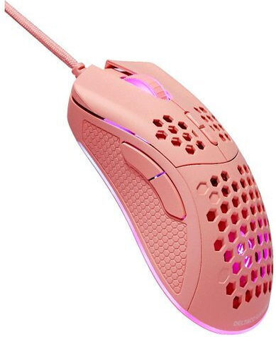 Deltaco DM210 RGB Gaming Ποντίκι 6400 DPI Ροζ