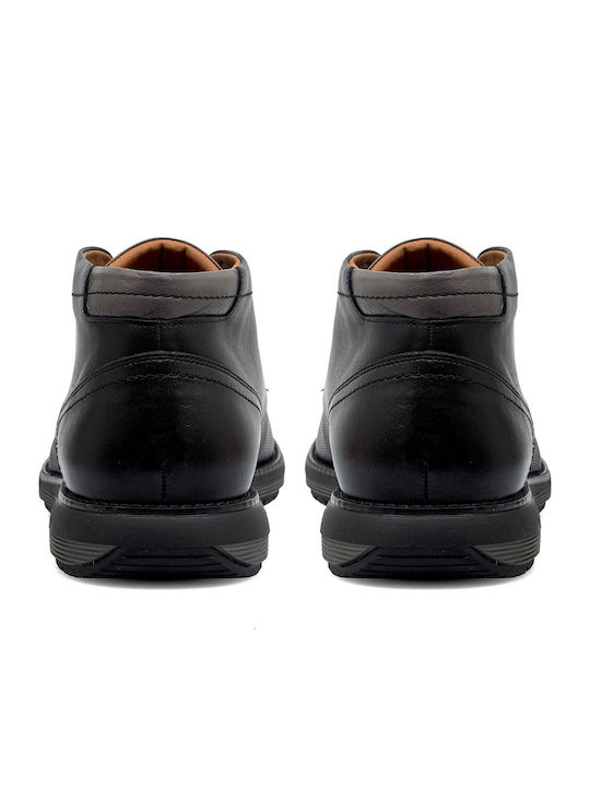 Leather Black Men's Boots