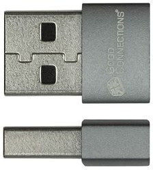 Good Connections Convertor USB-A feminin în USB-C masculin Gri 1buc USB-AD203