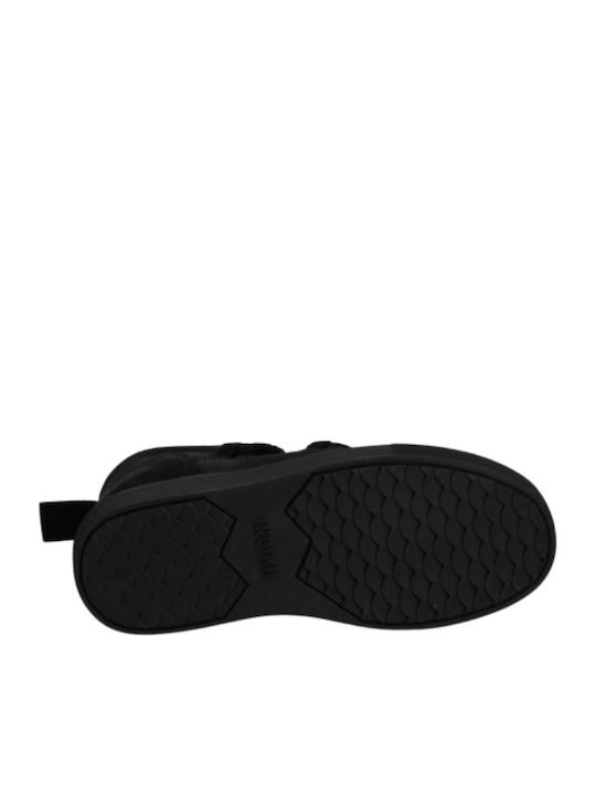 Suede Γυναικεία Μποτάκια Μαύρα