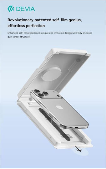 Devia Tempered Glass Μαύρο (iPhone 17 / 17 Pro / 16 Pro)