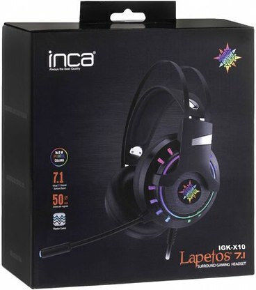 Inca IGK-X10 Over Ear Gaming Headset with Connection 3.5mm