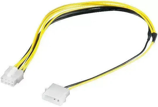 PremiumCord 8-Pin EPS - 8-Pin PCIe Cable 0.28m Πολύχρωμο 8PIN