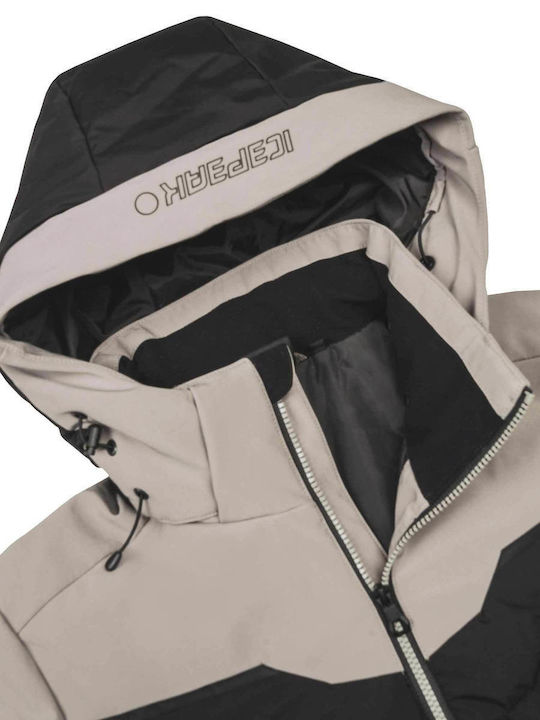 Icepeak 57820542-245 Ανδρικό Μπουφάν Soft Shell για Σκι & Snowboard Γκρι