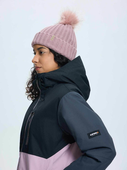 Icepeak Cathay 53229659-623 Γυναικείο Μπουφάν για Σκι & Snowboard Ροζ