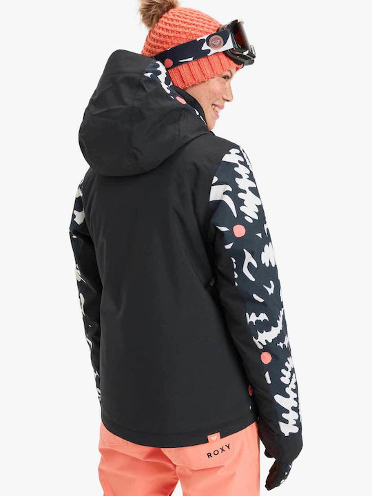 Roxy Free Jet ERJTJ03527-KVJ2 Γυναικείο Μπουφάν για Σκι & Snowboard Μαύρο