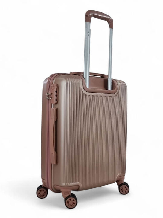 Playful Bags Travel Suitcases Hard Pink/Gold with 4 Wheels